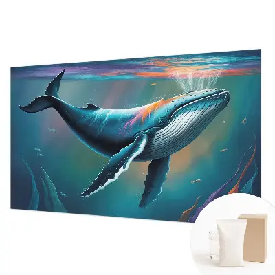 Behang met print met het motief Zeereus