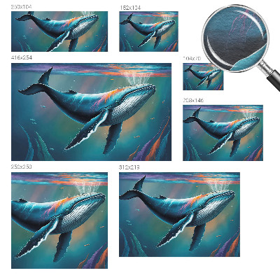 Behang met print Zeereus