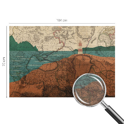 Fotobehang op maat Historische kaart