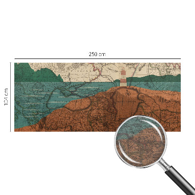 Fotobehang op maat Historische kaart