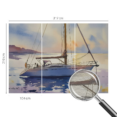 Naadloos fotobehang Zeilboot West