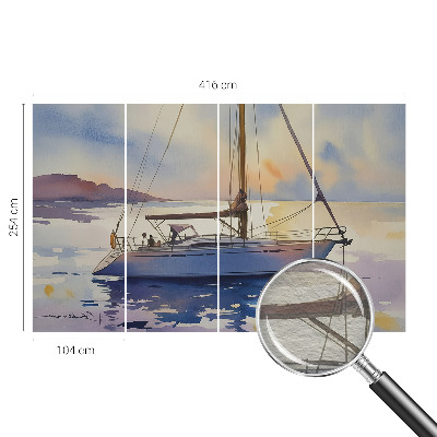 Naadloos fotobehang Zeilboot West