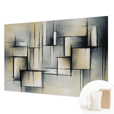 Hoogwaardig fotobehang met een abstract geometrisch motief