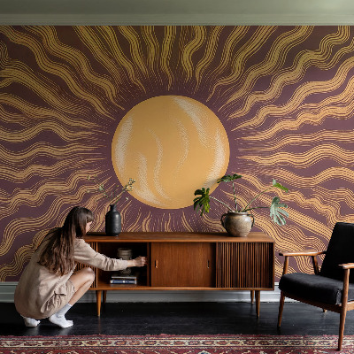 Fotobehang woonkamer Zonnestralen