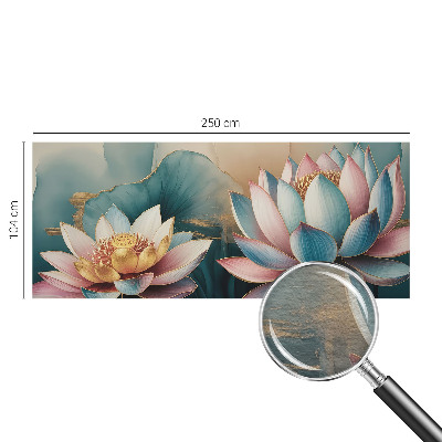Fotobehang voor de slaapkamer met lotusbloemen van Harmonie
