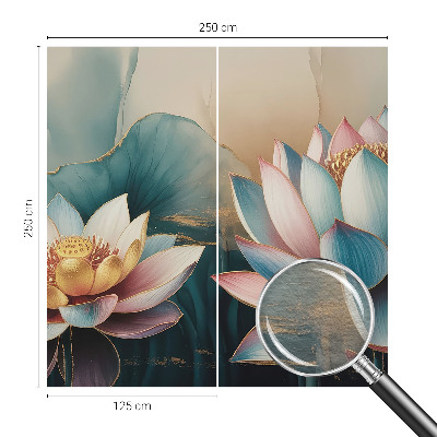 Fotobehang voor de slaapkamer met lotusbloemen van Harmonie