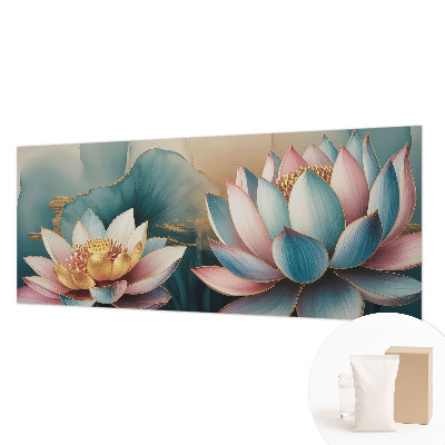 Fotobehang voor de slaapkamer met lotusbloemen van Harmonie