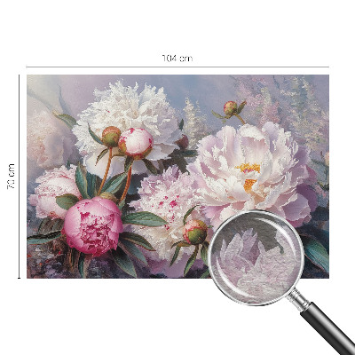 Fotobehang voor de woonkamer Pioenrozenboeket
