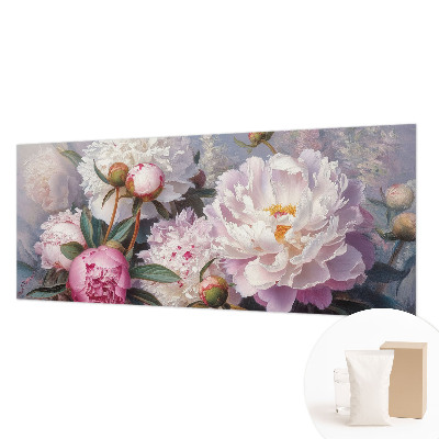 Fotobehang voor de woonkamer Pioenrozenboeket