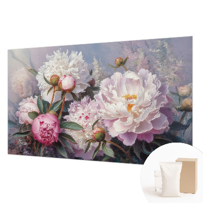 Fotobehang voor de woonkamer Pioenrozenboeket