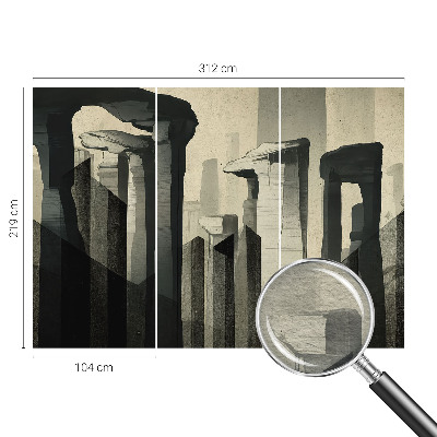 Modern fotobehang met een thema van rauwe architectuur