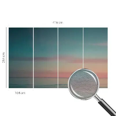 Kwalitatief fotobehang met een afbeelding van een kalme zee