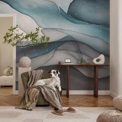 Luxe fotobehang Kleurrijke golven