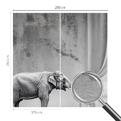Sfeervol fotobehang met een surrealistische olifant als decoratief motief