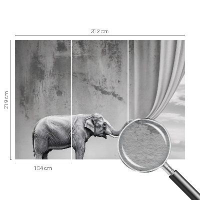 Sfeervol fotobehang Surrealistische olifant