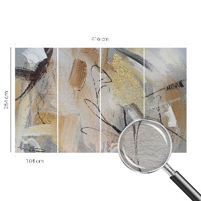 Groot fotobehang Abstracte compositie