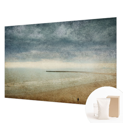 Vliesbehang fotobehang met een nostalgisch landschap