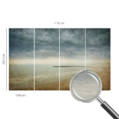 Vliesbehang fotobehang met een nostalgisch landschap