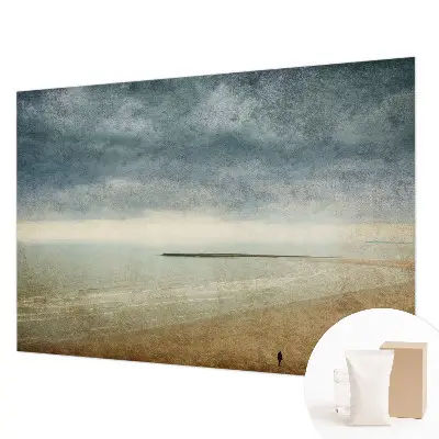 Vliesbehang fotobehang met een nostalgisch landschap