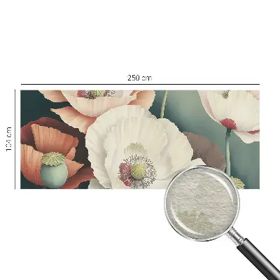 Fotobehang vliesbehang met een bloemenprachtprint