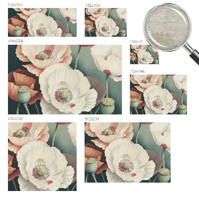 Fotobehang vliesbehang met een bloemenprachtprint