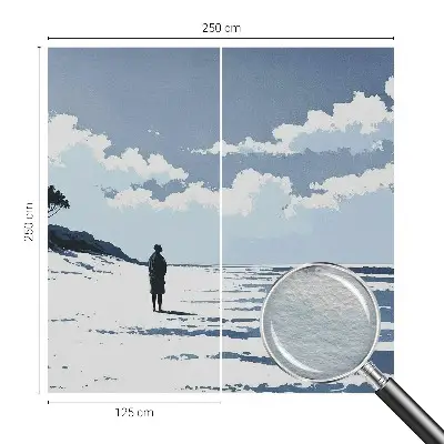 Fotobehang vlies met het motief 'Stilte op het strand'