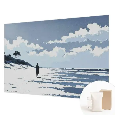 Fotobehang vlies met het motief 'Stilte op het strand'
