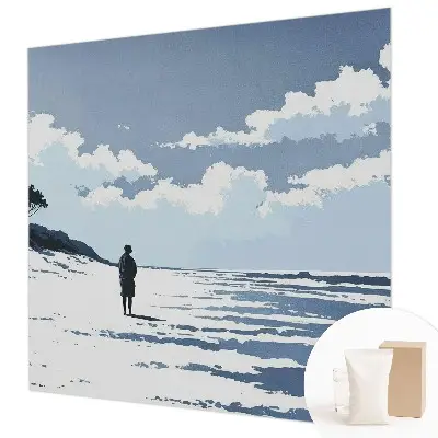 Fotobehang vlies met het motief 'Stilte op het strand'