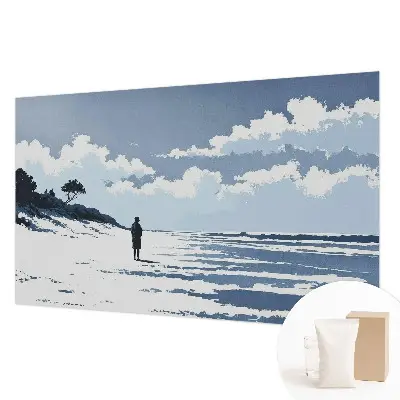 Fotobehang vlies met het motief 'Stilte op het strand'
