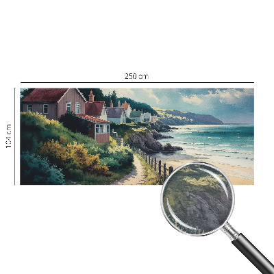 Vlies fotobehang op maat Klifhuizen
