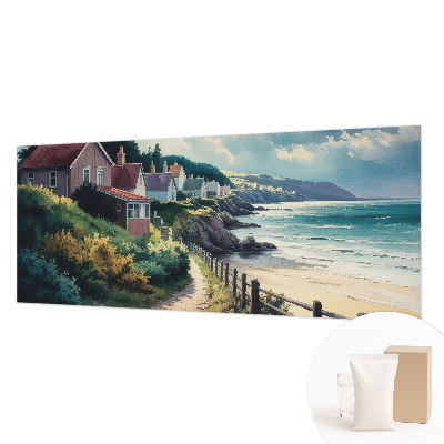 Vlies fotobehang op maat Klifhuizen