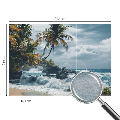 Fotobehang met een exotisch strandmotief