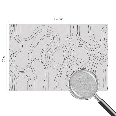 Muur behang Organische lijnen