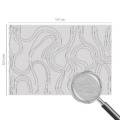 Muur behang Organische lijnen