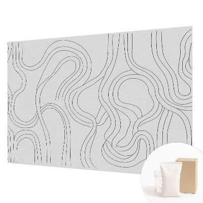 Muur behang Organische lijnen