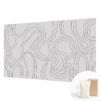 Muur behang Organische lijnen