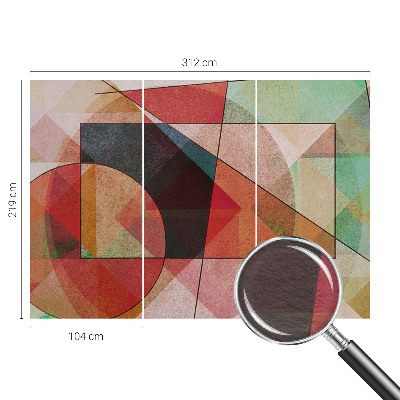 Behang met print Geometrische abstractie