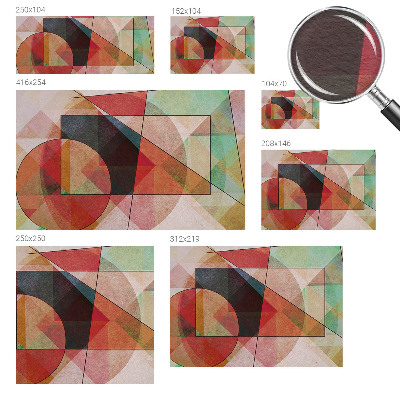 Behang met print Geometrische abstractie