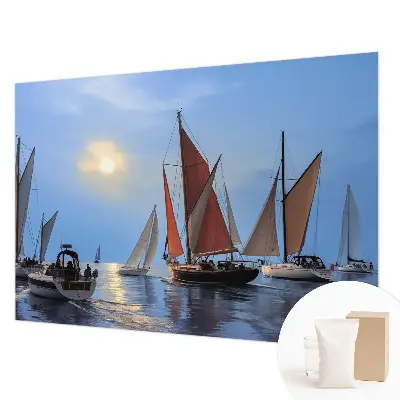 Fotobehang op maat met een zeilavontuur als motief