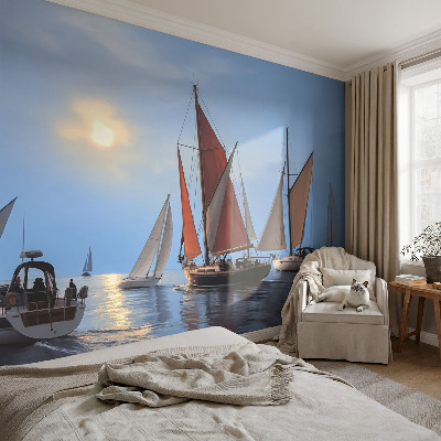 Fotobehang op maat Zeilavontuur