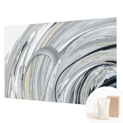 Fotobehang woonkamer met abstract marmeren motief