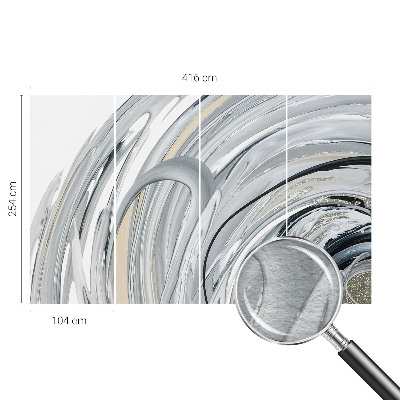 Fotobehang woonkamer met abstract marmeren motief