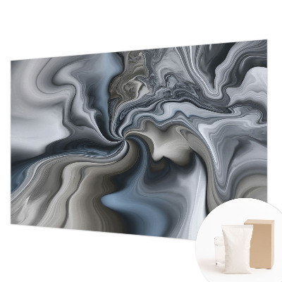Fotobehang slaapkamer met een patroon van wervelende wolken