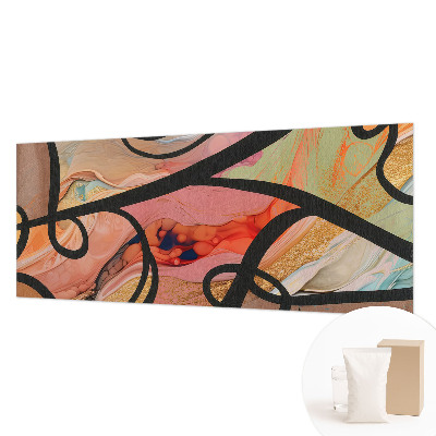 Fotobehang voor de woonkamer Kleurrijke beweging