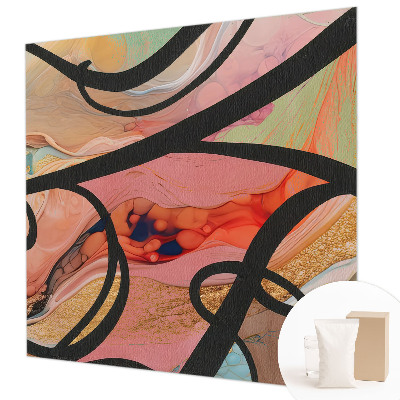 Fotobehang voor de woonkamer Kleurrijke beweging