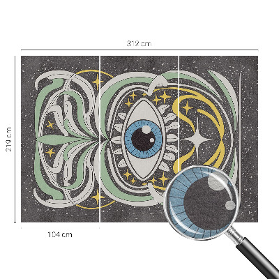 Kwalitatief fotobehang Symmetrisch oog