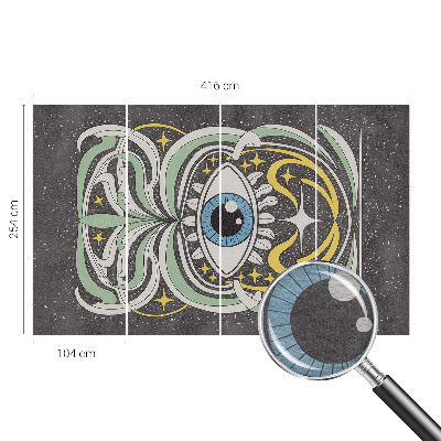 Kwalitatief fotobehang Symmetrisch oog