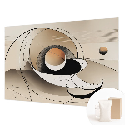 Hoogwaardig fotobehang met een harmonieuze abstracte print