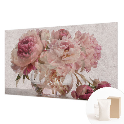 Uniek fotobehang Pioenroos Charme