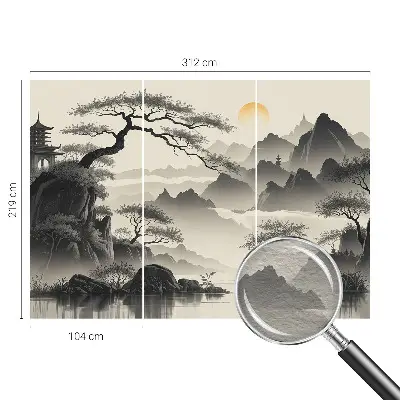 Fotobehang vlies met een oosters landschap